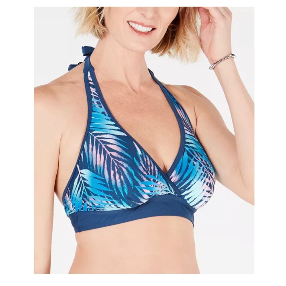 NWT Go by Gossip Breezing XL Halter Bikini Top